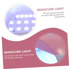 FRCOLOR Portable Nail Art Dryer Lamp UV LED Curing Light for Home DIY Salon Use Energy Efficient Nail Drying Accessories Safe Design