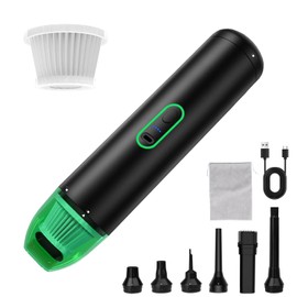 AVCNUJ Handheld Vacuum Cordless, 14000PA Suction Power, Ultra-Lightweight 1.2lbs, Car Vacuum Portable, 3 Gear Motor Speeds, 2-in-1 Dust Buster with Air Duster for Car Office Home Pet Hair