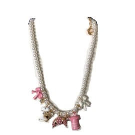 Betsey Johnson Baby Cakes Pearl Charm Necklace
