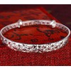 Jewelry Silver Womens Charm Bangle Bracelet Gift Durable and clever