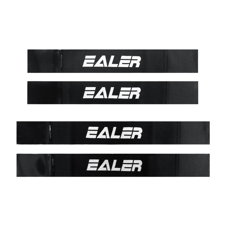 EALER Heavy Duty Hockey Shin Straps for Easy Use (Black)