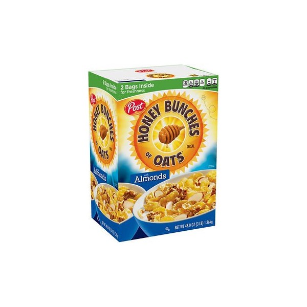American Standart Post Honey Bunches Of Oats With Almonds, 48 Oz. As,, 48 Oz ()