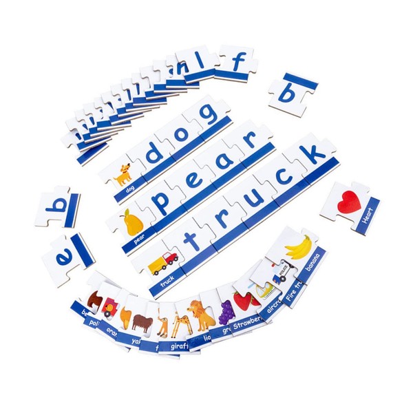 KONTONTY 90-Piece Alphabet Spelling Puzzle for Boys and Girls Educational