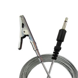 Stainless Steel Alligator Clip Temperature Probe 6 Foot Pit Probe with Straight Plug High Temperature Control for dynaq ultraq partyq digiq cyberq Controls