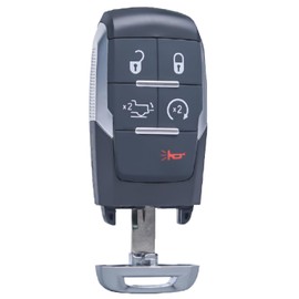 Keyless Entry Remote Control Key Fob Replacement Fits for Dodge Ram 2500 3500 4500 5500 2019 2020 2021 2022 2023 2024 GQ4-76T 68374994AC 68374994AA 68374994AB 5buttons 433 MHz