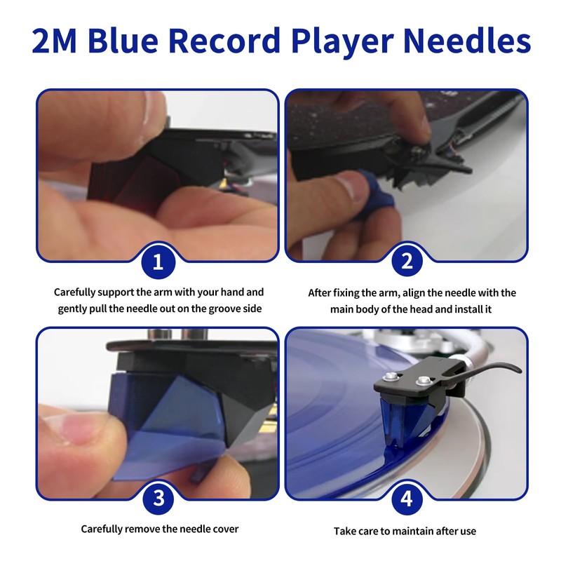 Replacement Stylus 2M Blue Compatible with Ortofon Fluance Rt83 Rt84