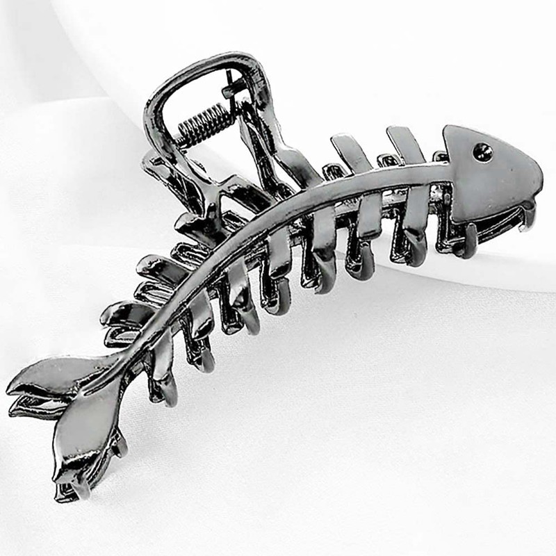 Clataly Fishbone Clip Large Hair Clip Shark Clip Cute Animal