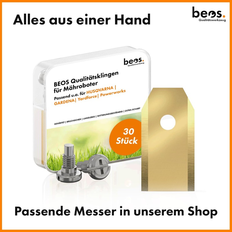 BEOS® Premium Robotic Lawnmower Tuning - Blade Plate for 6