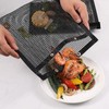 2 Pcs BBQ Mesh Grill Bags Reusable Glass Fibre Heat