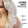 13X6 Lace Front Layered Wavy Wig (Blonde T127)