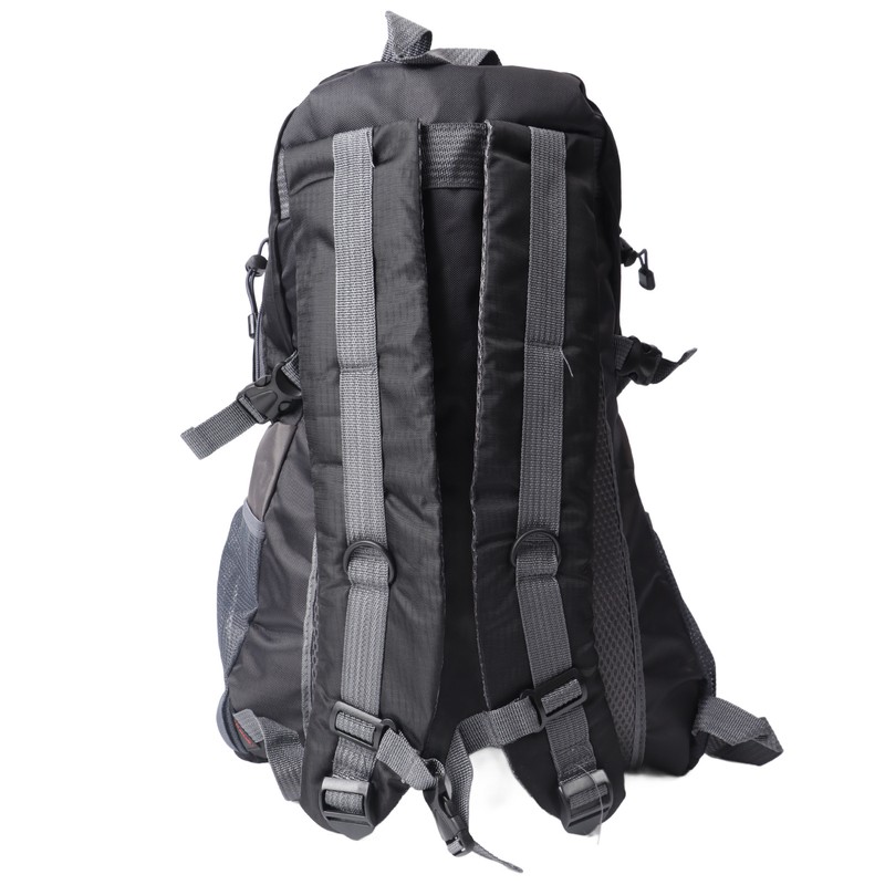 Black Outdoor Backpack Nylon Lightweight Water Repellent Hiking Sports Backpack