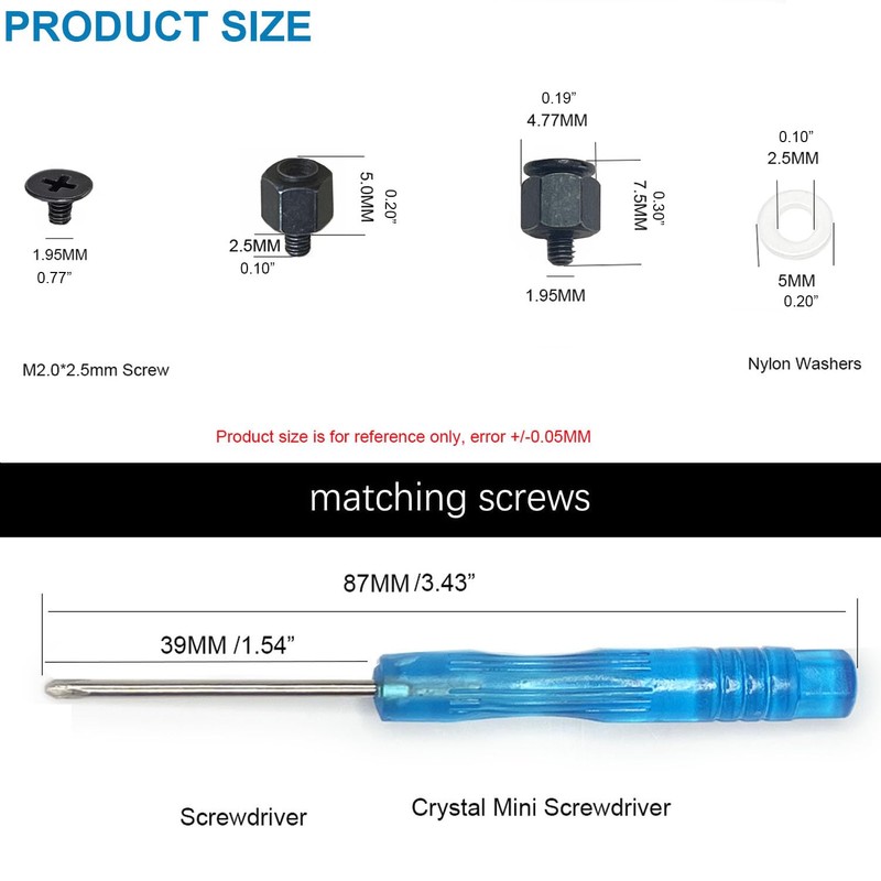 Awxlumv M.2 Screws Kit NVMe Screw M.2, Screw M2 SSD