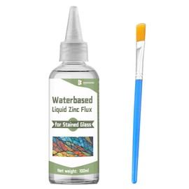 INNOVAYOU Liquid Flux Soldering 100ml, Stained Glass Flux for Soldering Enhance Firmness, Used for Welding and Repairing Stained Glass Tools Supplies