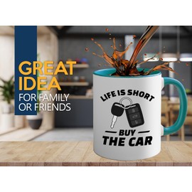 Car Salesman 2Tone Mug 11oz Green -Buy The Car - Dealer Seller Car Enthusiasts Car Collector Car Guy Husband Dad