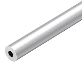 TOP-VIGOR 1Pc 6063 Aluminum Round Tube, 20mm OD 10mm ID 300mm Length Seamless Aluminum Straight Tubing Metal Pipe for Industry DIY Projects