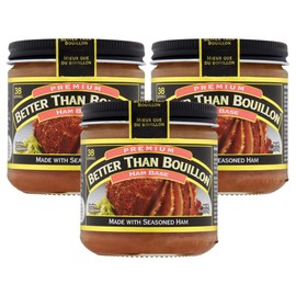 Better Than Bouillon Premium Ham Base, Made with Seasoned Ham, Blendable Base for Added Flavor, 38 Servings Per Jar, 8-Ounce Jar (Pack of 3)