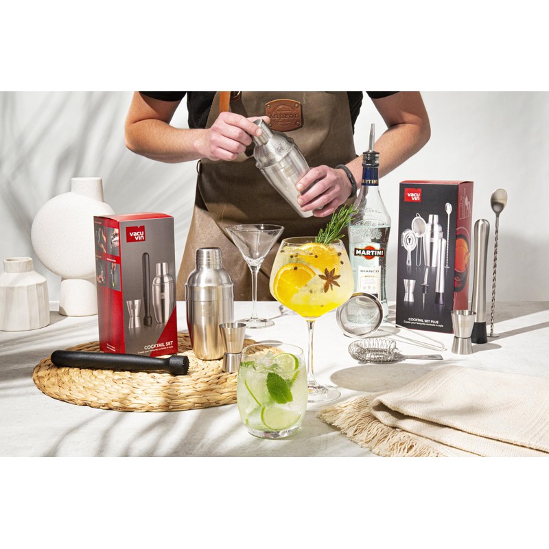 Vacu Vin Cocktail Set Plus - 7 Essential Tools for