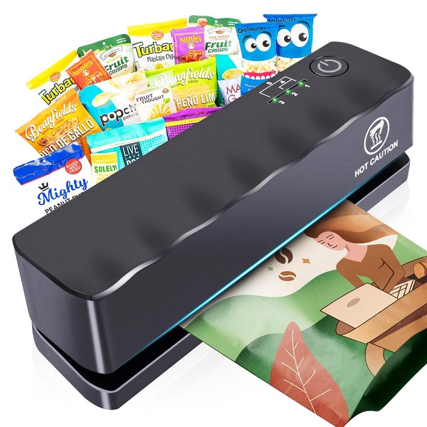 lazycozy® Mini Bag Sealer, Rechargeable Chip Bag Sealer with 5