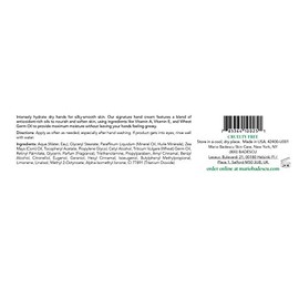 Mario Badescu Crema Manos Especial Vitamina Hombres Mujeres Órmula Grasa Ligera Rápida Absorción Peil Seca Agrietada 236
