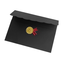 Certificate Folder A4 Certificate Holder 5 Pieces Diploma Folder Gold-Plated Certificate Folder Certificate Cover Certificate Cover Award Certificate Case Set Invitation Card Protective Cover Student