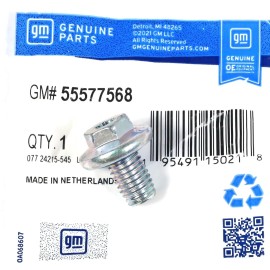 Tapón de drenaje de aceite de motor genuino OEM GM 55577568 2017-2025 Chevy 6,6 L Duramax L5P