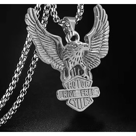 Gleamart Cross Pendant Necklace Stainless Steel Religious Necklace Bible Necklace for Women Men, Metal