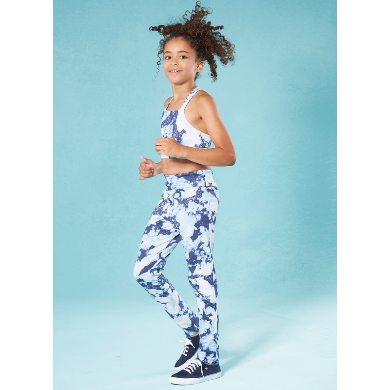 McCall's Girls' Athletic Knit Jacket, Cropped Top and Leggings Sewing