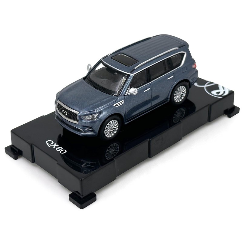 Paudi Model 1/64 Infiniti 2020 QX80 Collection Complete Blue Mini
