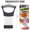 WOLMIK Stainless Steel Onion Cutter Holder Food Slice Assistant, Vegetable