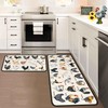Farmhouse Rooster Kitchen Rugs and Mats Set of 2, Seasonal