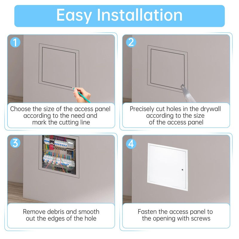 Thicken 1.2mm Drywall Access Panel, 24 x 24 Inch Access