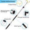 Greeily Curtain Pull Wand, 3-7.7 Feet Drapery Pull Rod for