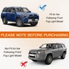 Mejiao Front Fog Light Decals for 2014-2025 Toyota 4Runner Black