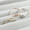 10k Solid Gold Stacking Knot Ring (yellow-gold, 5)