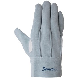 Simon Cow Split Leather Back Stitching Gloves, Tobi Technique CS-111 L