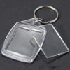 King&Pig 50PCS Key Chains Key Rings with Transparent Clear Picture