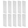 10pcs Aluminum Flat Connecting Joining Plate Flat Straight Mending Joining