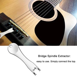 LYTIVAGEN Pack of 12 Guitar Bridge Pins Pins Guitar Bridge Pins 2 Pieces Guitar Saddle Puller Remover Extractor Tool Guitar Bridge Pins Guitar Saddle Nut Guitar Bridge for All Guitars