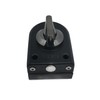 Ranbo Frameless Swinging Door Floor Bolt Lock, No-Drill, 304 Stainless