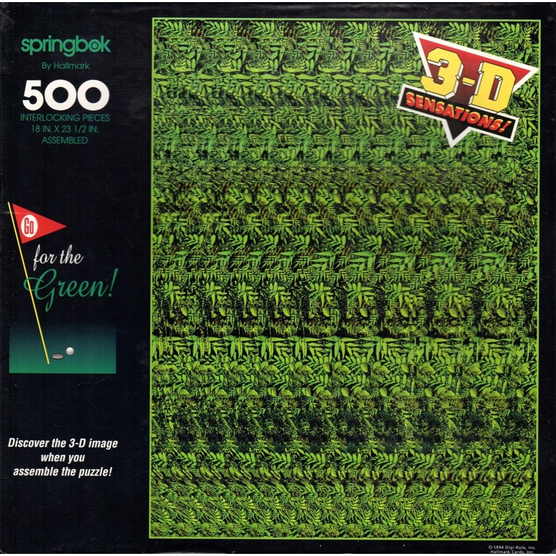 Generic Go for The Green! 3-D 500 Piece Puzzle