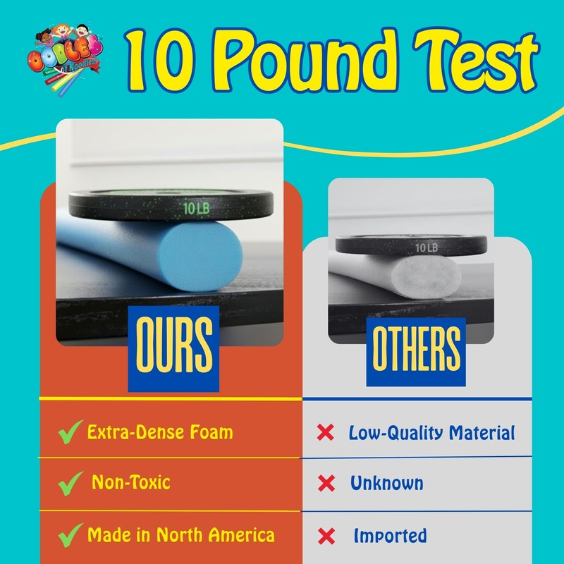 Oodles of Noodles Solid Deluxe Extra Long Pool Noodles -