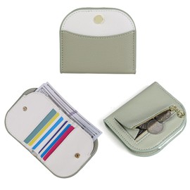 RNIEGA Women's Purse, Women's Small PU Leather, Purse Women's RFID Blocking, Purse with Zip and Multiple Card Slots, 75-Green