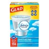 Glad Small Twist-Tie White Trash Bags, Fresh Clean Scent with