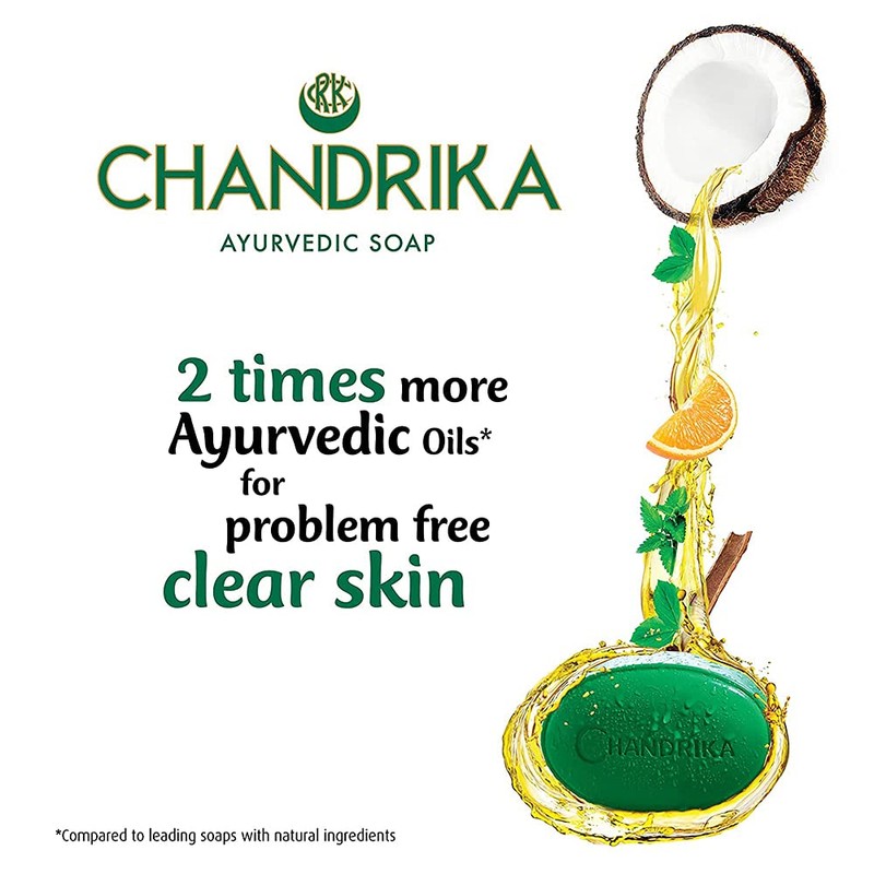 Chandrika Ayurvedic Soap 75g (Pack of 5)
