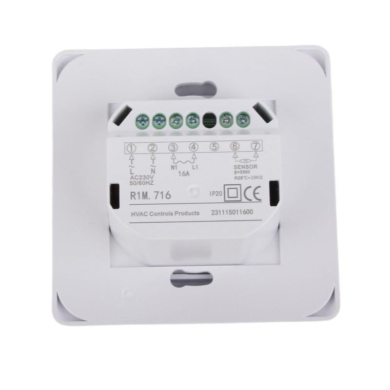 BuyWeek Thermostat, Manual Room Thermostat for Underfloor Heating, Mechanical Thermostat