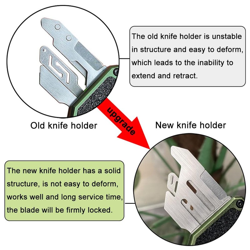 𝗖𝗮𝗿𝗲𝘀𝘀𝗼𝗹𝗼𝘃𝗲 Automatic Utility Knife, Aviation Aluminium Changeable Blade Box Cutter,
