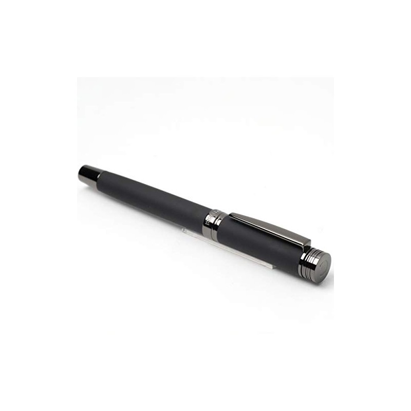 Cerruti NSG9145A 1881 Zoom Soft Black Brass Rollerball Pen in