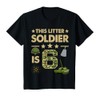 Kids 6 Year Old Soldier Tshirt Birthday Boy 6th Birthday