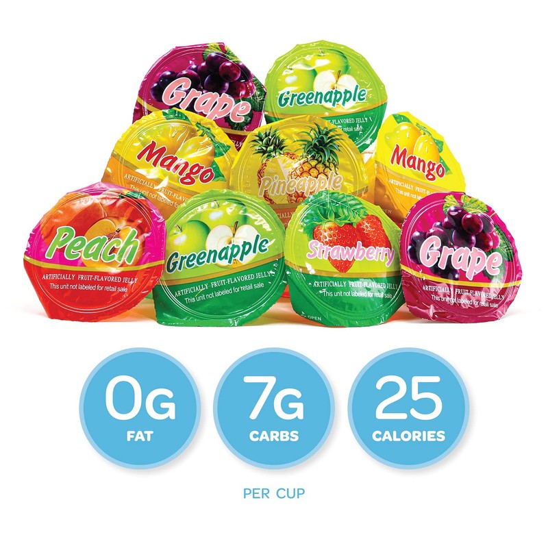 FUNTASTY Funtasty Jelly Cups - 55 Count Jar - Assorted