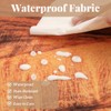 Odot Elastic Edged Round Fitted Tablecloth Protector 3D Wood Print